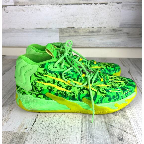 PUMA x LaMelo Ball MB.03 LaFrance Mens 11 Green Basketball Sneakers Athletic - Picture 4 of 10